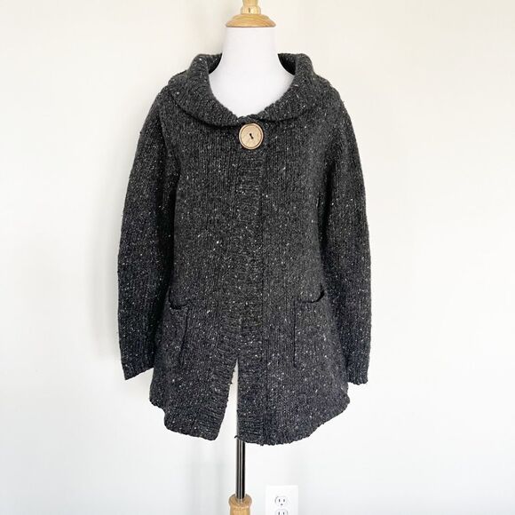 Blarney Woolen Mills 100% Wool Knit Swing Cardigan - Picture 1 of 9